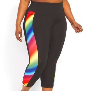 NWOT - LIVI High-Rise Signature Stretch Capri Legging - Rainbow